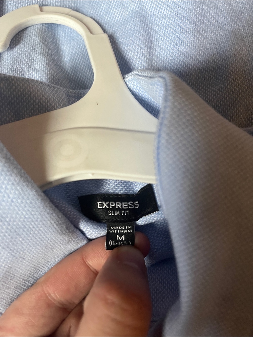 Preowned Express Slim Fit Size Medium 15-15 1/2 Men’s Long Sleeve. - Picture 3 of 9